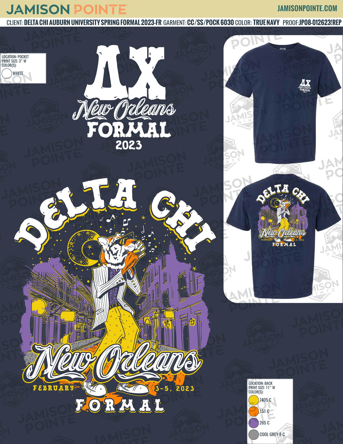 Delta Chi Auburn University Spring Formal T-Shirt