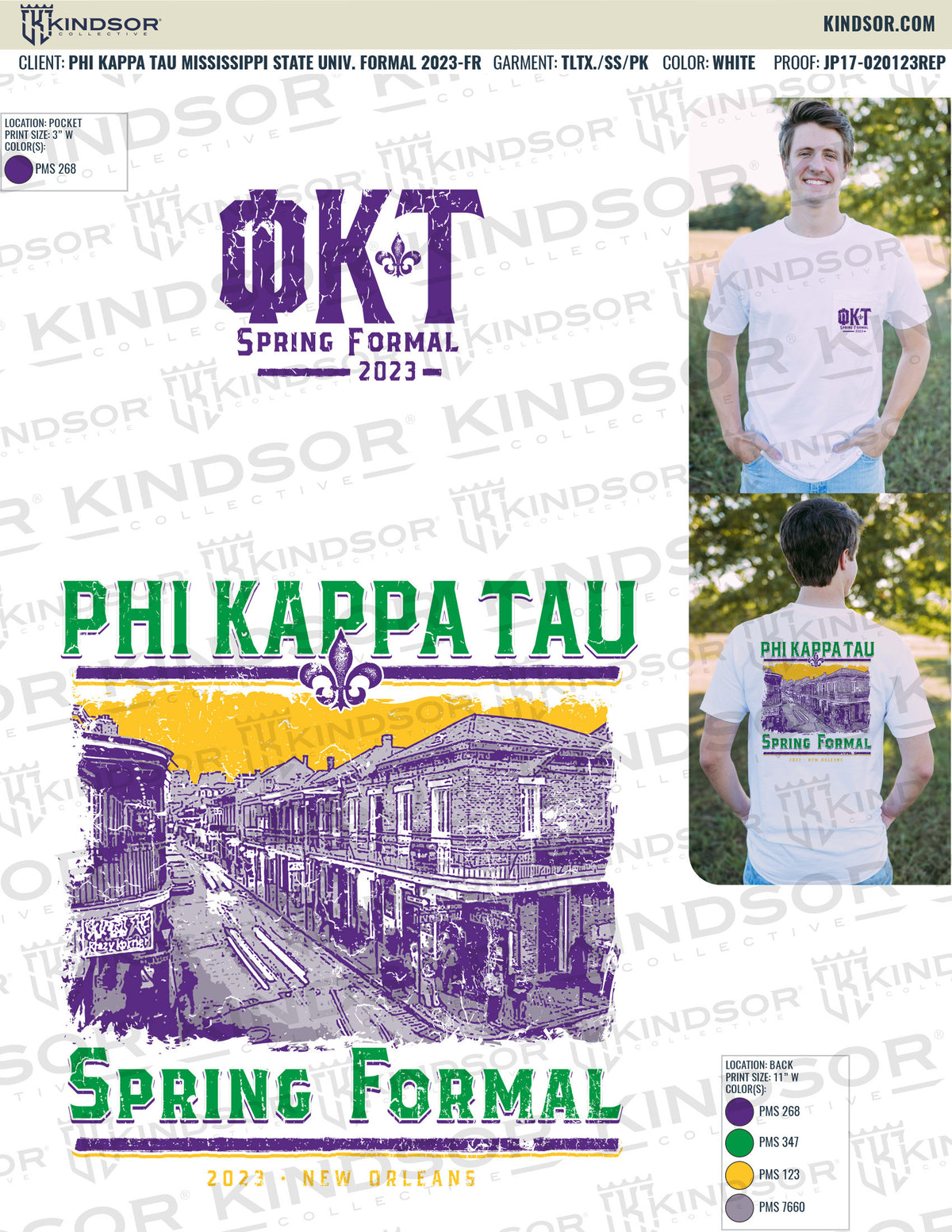 Phi Kappa Tau Mississippi State University Formal T-Shirt