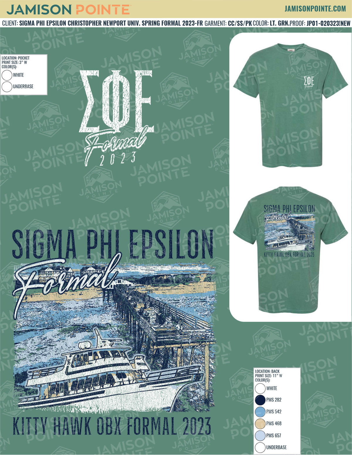 Sigma Phi Epsilon Christopher Newport University Spring Formal T-Shirt