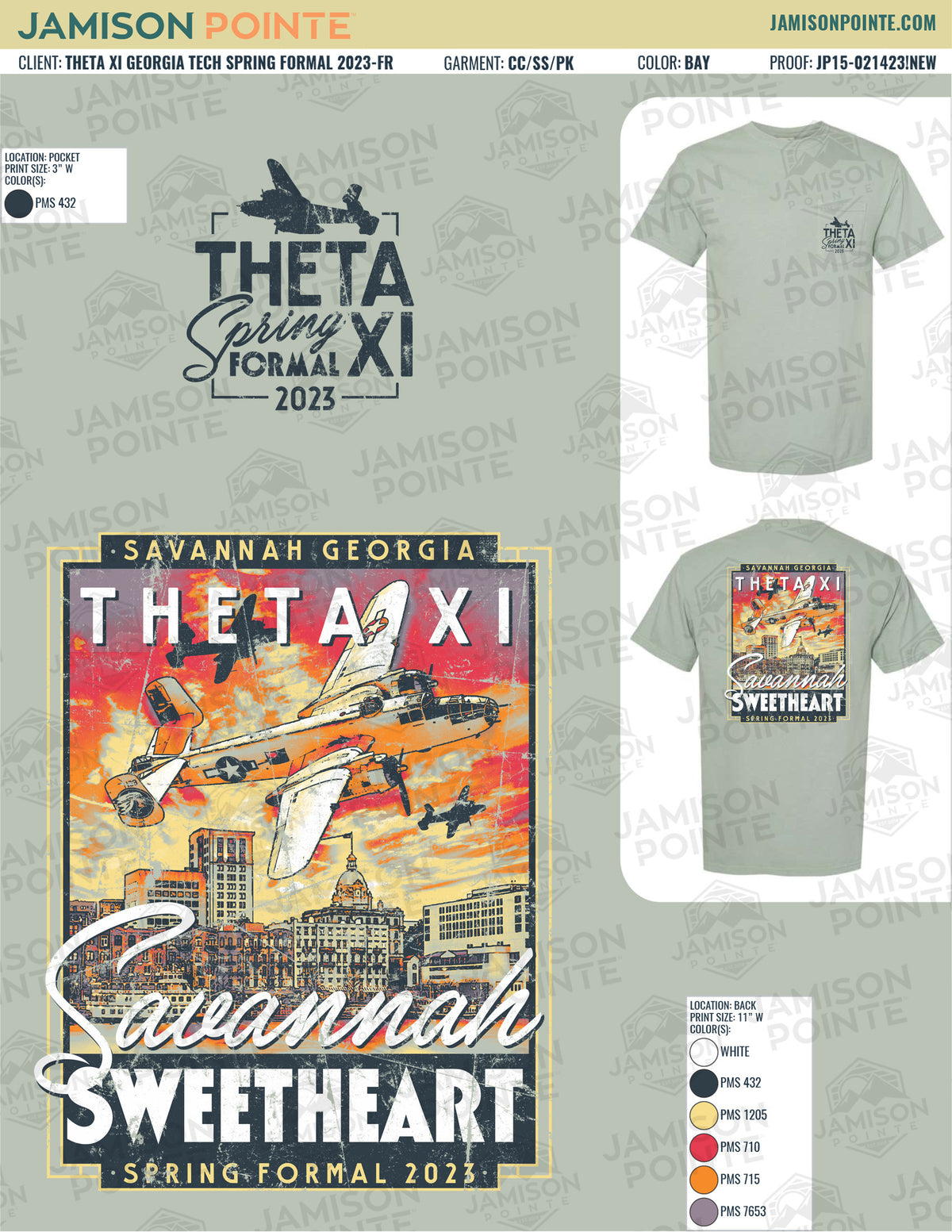 Theta Xi Georgia Tech Spring Formal T-Shirt