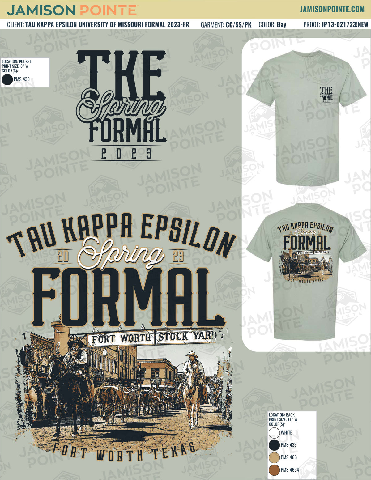 Tau Kappa Epsilon University of Missouri Formal T-Shirt