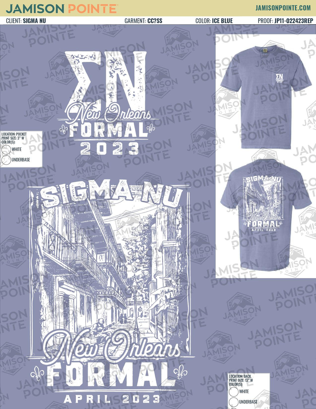 Sigma Nu Georgia Institute of Technology Formal T-Shirt