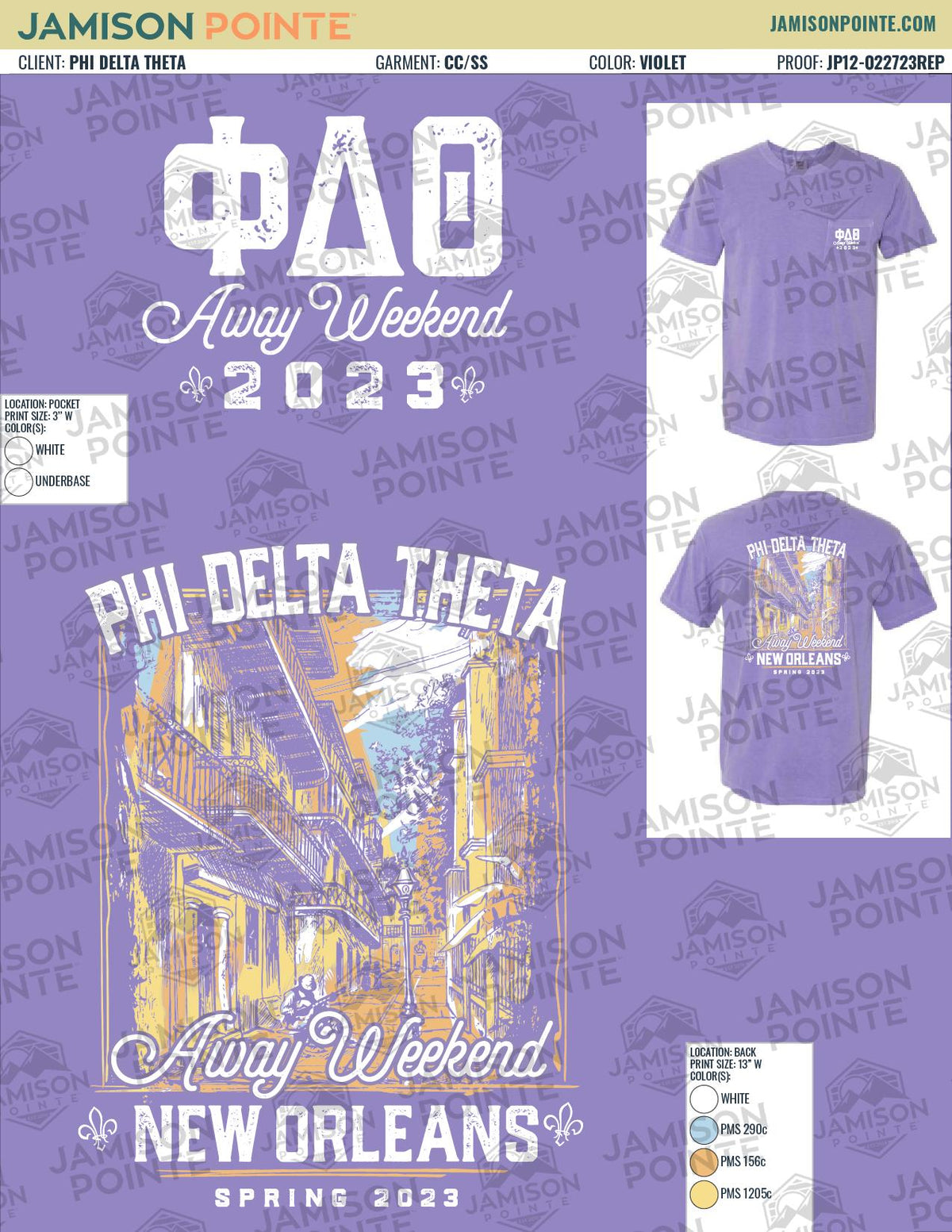 Phi Delta Theta Southern Methodist University Away Weekend T-Shirt