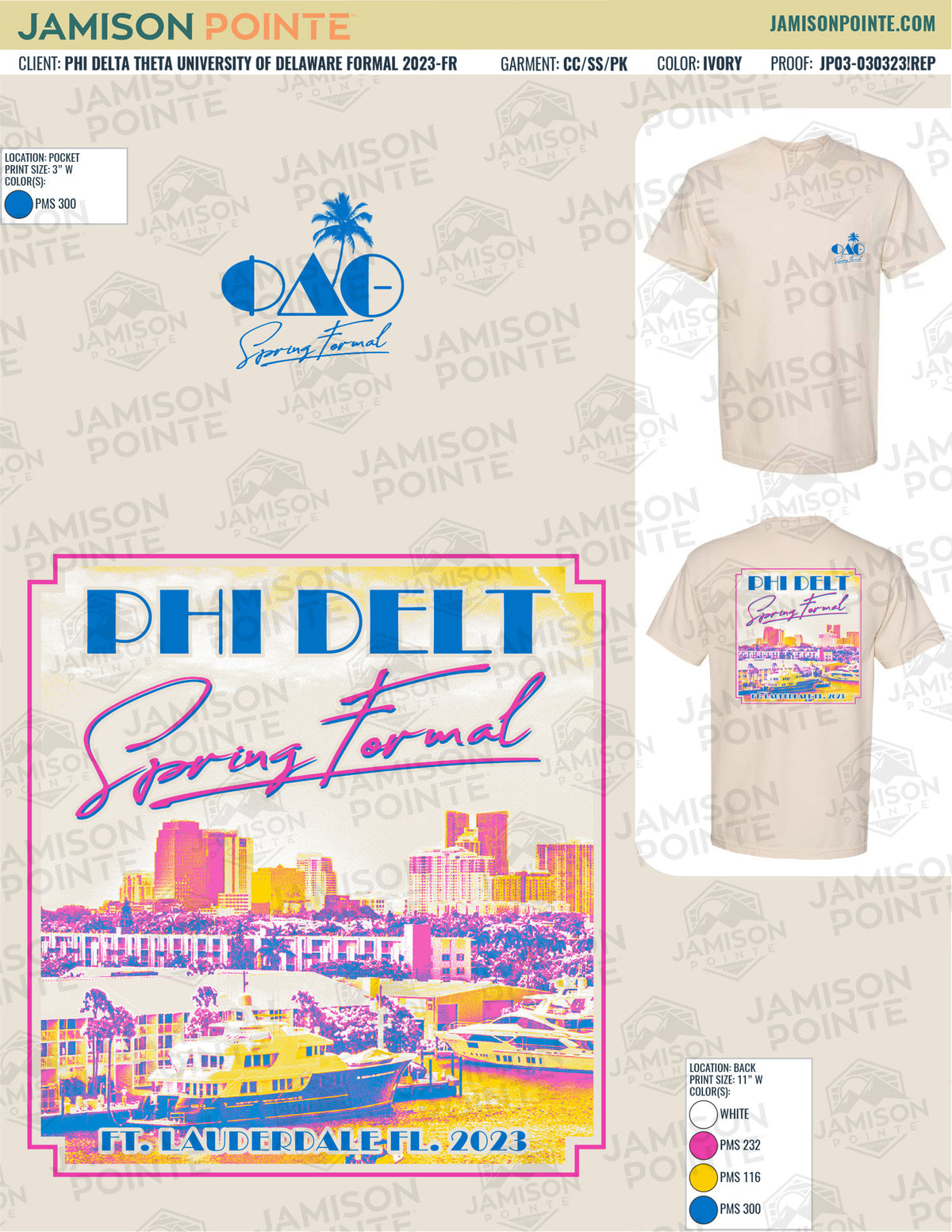 Phi Delta Theta University of Delaware Formal T-Shirt