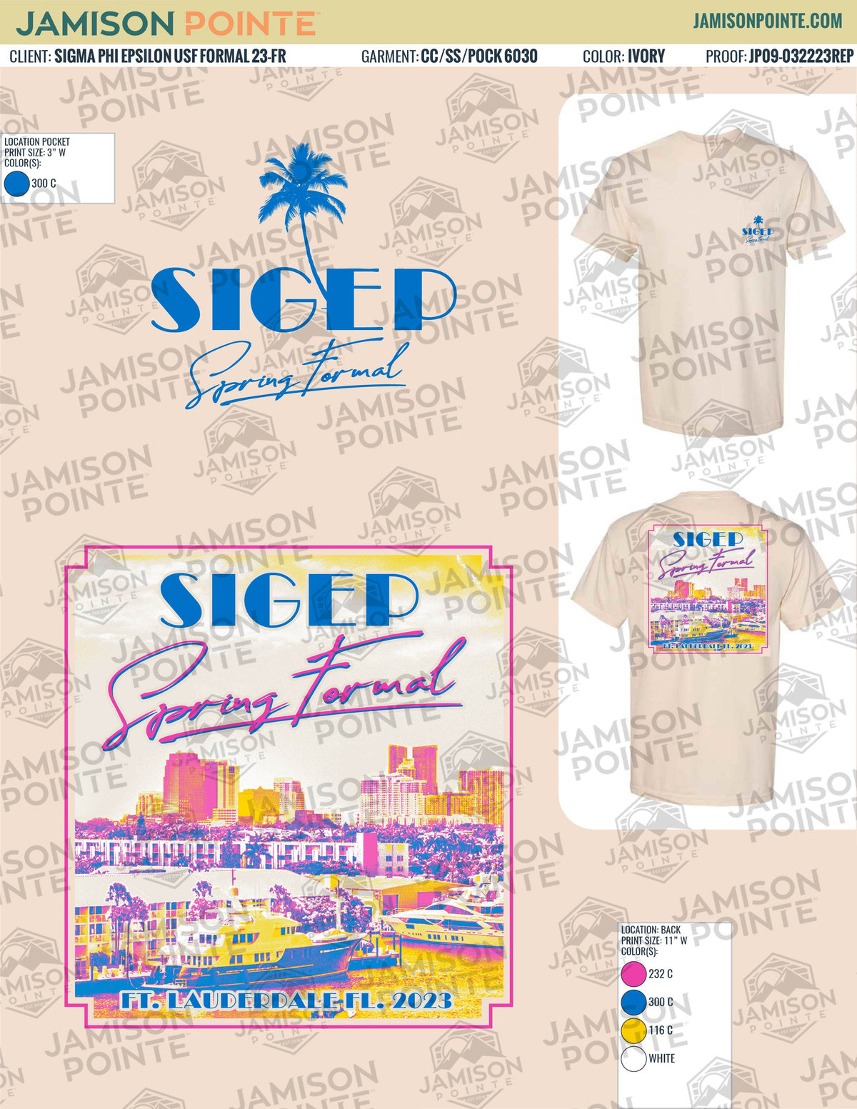 Sigma Phi Epsilon University of South Florida Formal T-Shirt