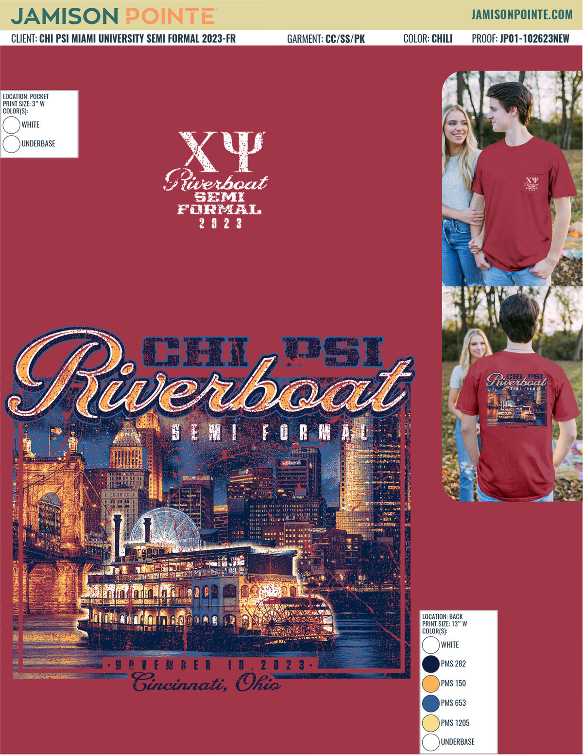 Chi Psi Miami University Semi Formal T-Shirt