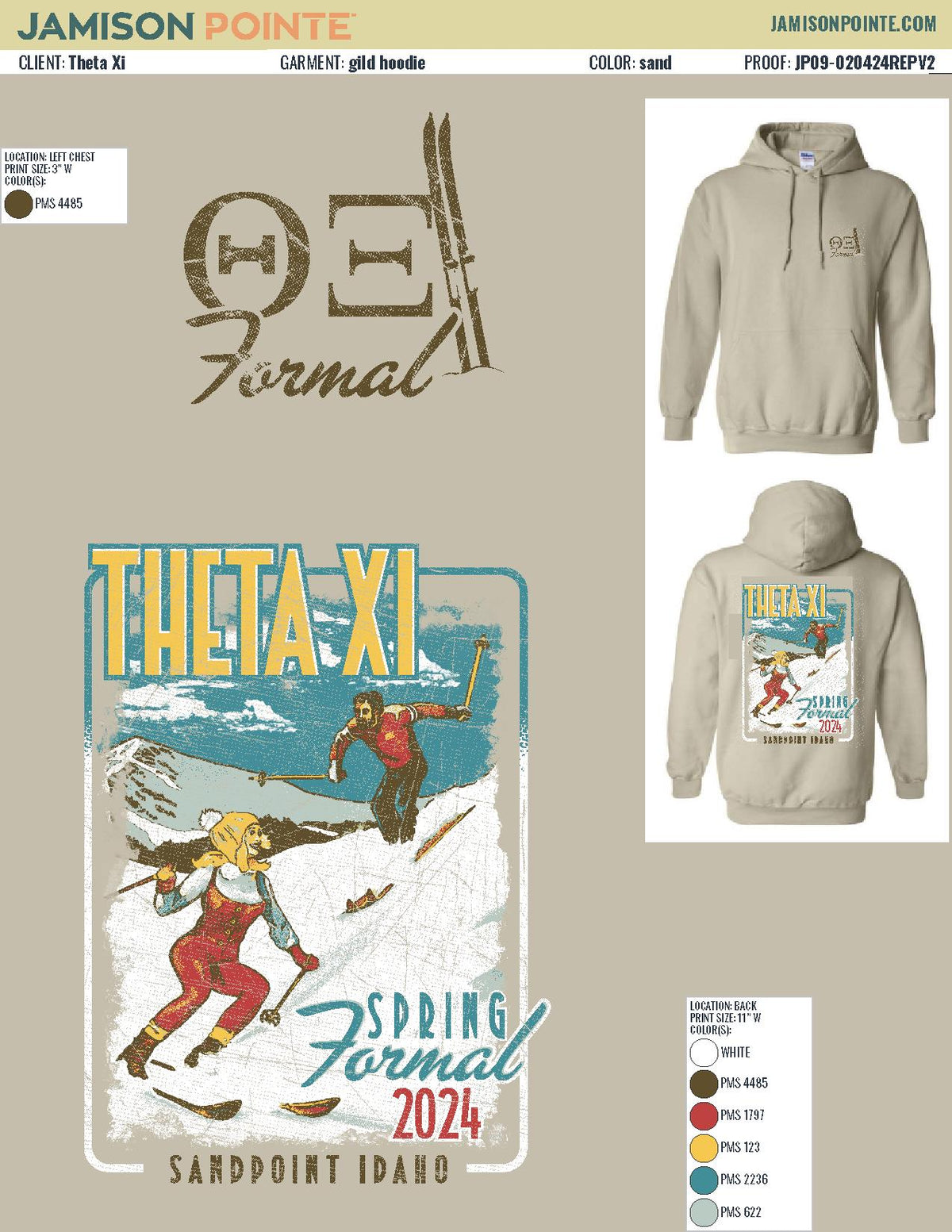 Theta Xi Washington State University Formal T-Shirt