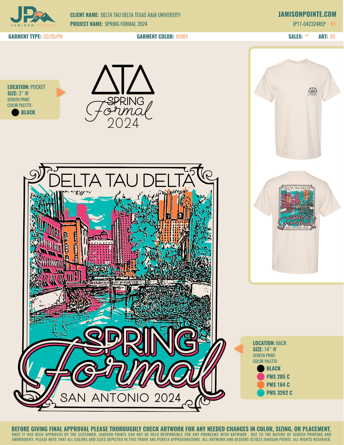 Delta Tau Delta Texas A&amp;M University Spring Formal T-Shirt