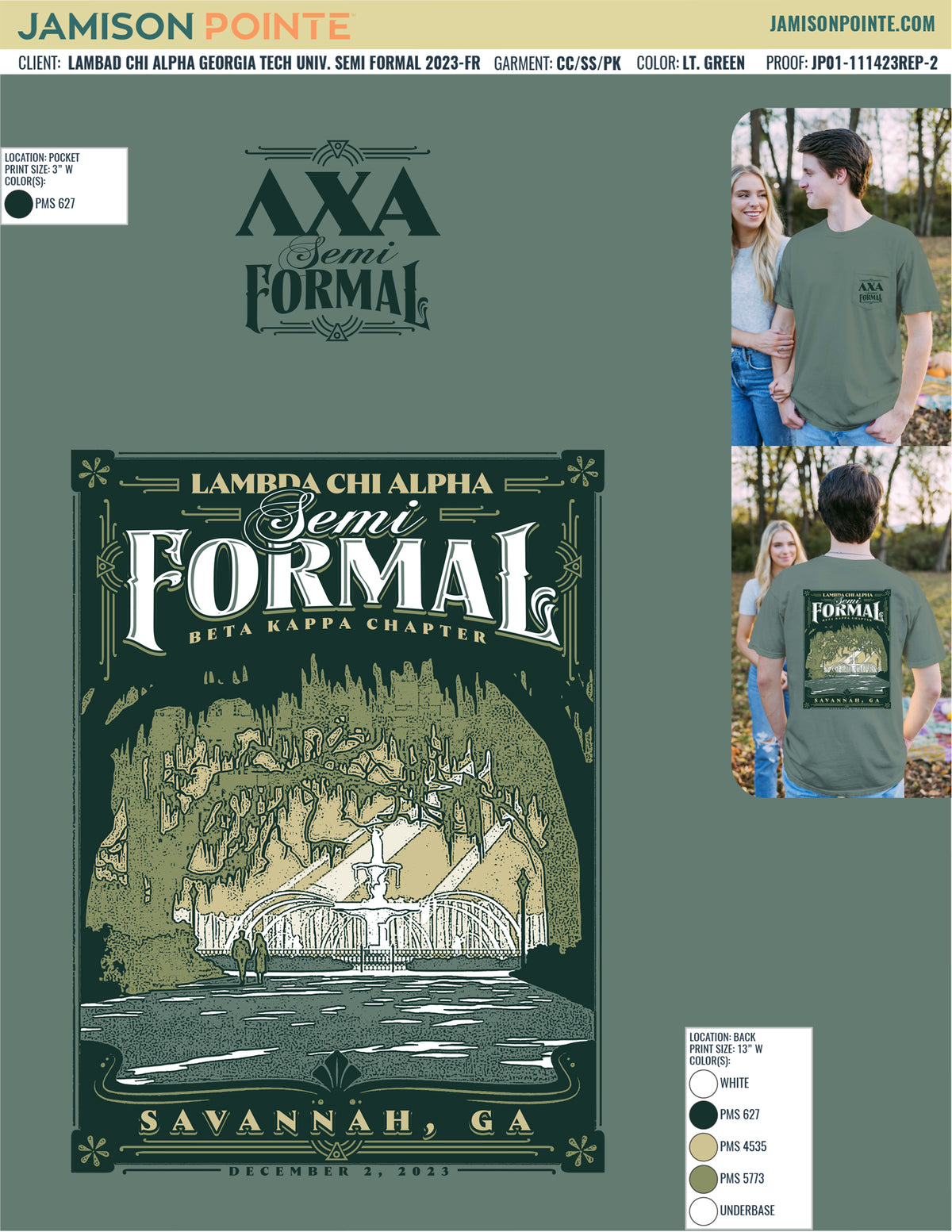Lambda Chi Alpha Georgia Tech University Semi Formal T-Shirt