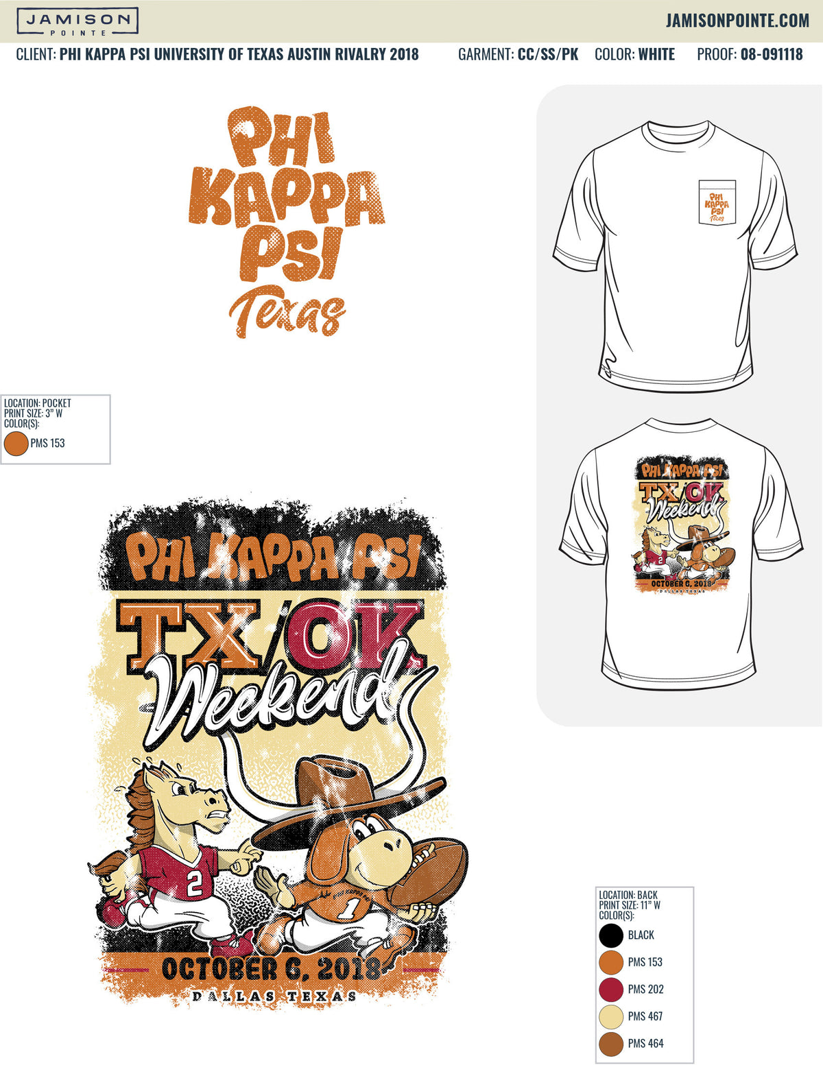 Phi Kappa Psi University of Texas Austin Rivalry T-Shirt
