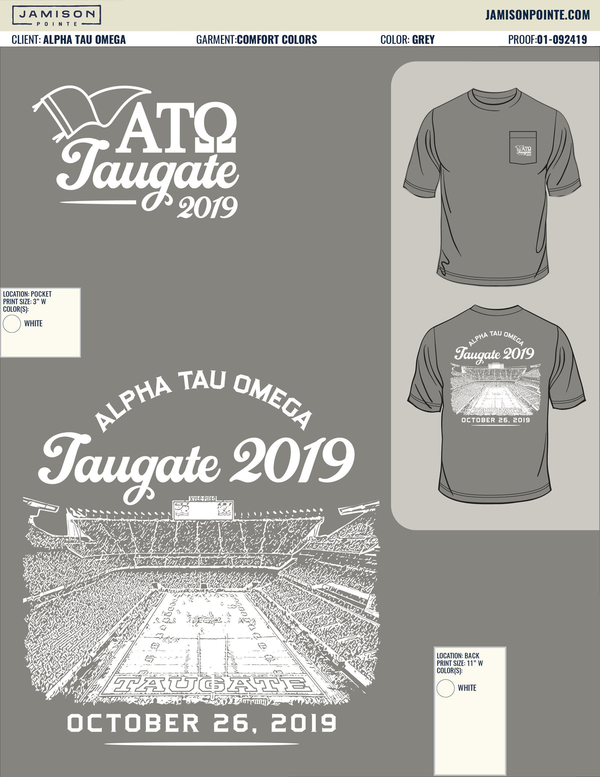 Alpha Tau Omega Texas A&amp;M University Tailgate T-Shirt