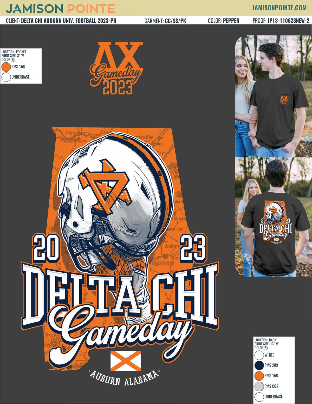 Delta Chi Auburn University Football T-Shirt