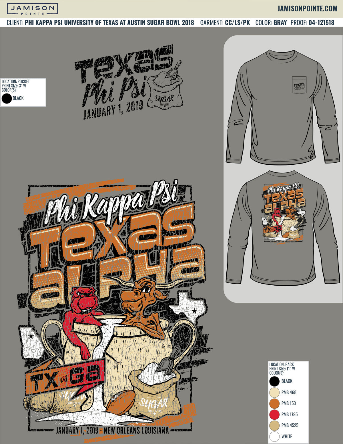 Phi Kappa Psi University of Texas at Austin Sugar Bowl T-Shirt