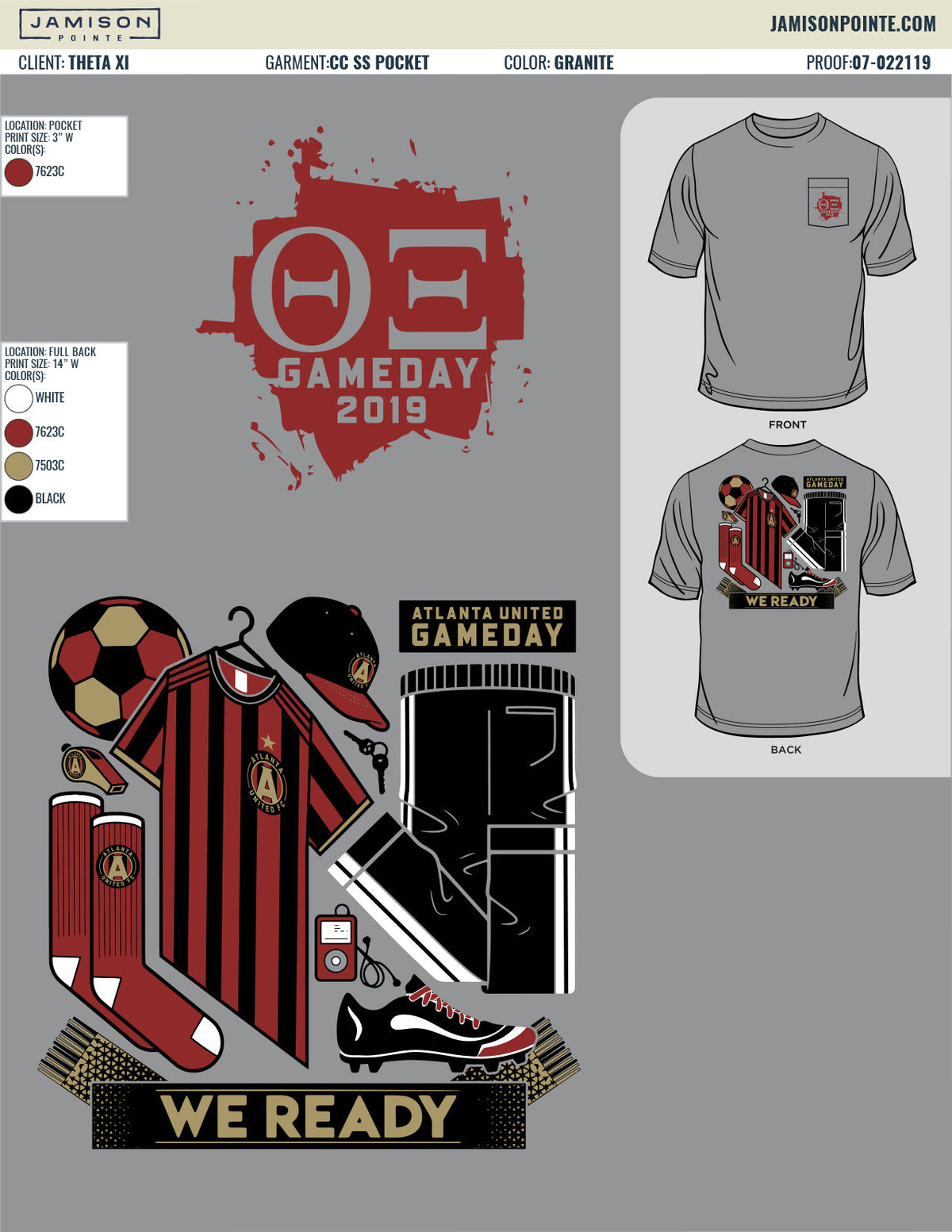 Theta Xi Georgia Tech Gameday T-Shirt