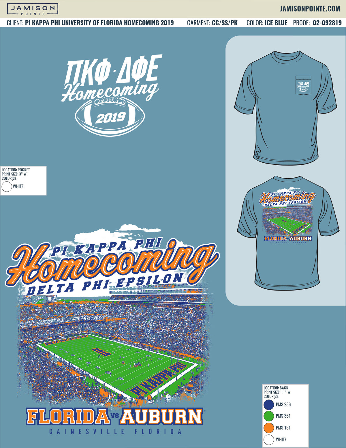 Pi Kappa Phi University of Florida Homecoming T-Shirt