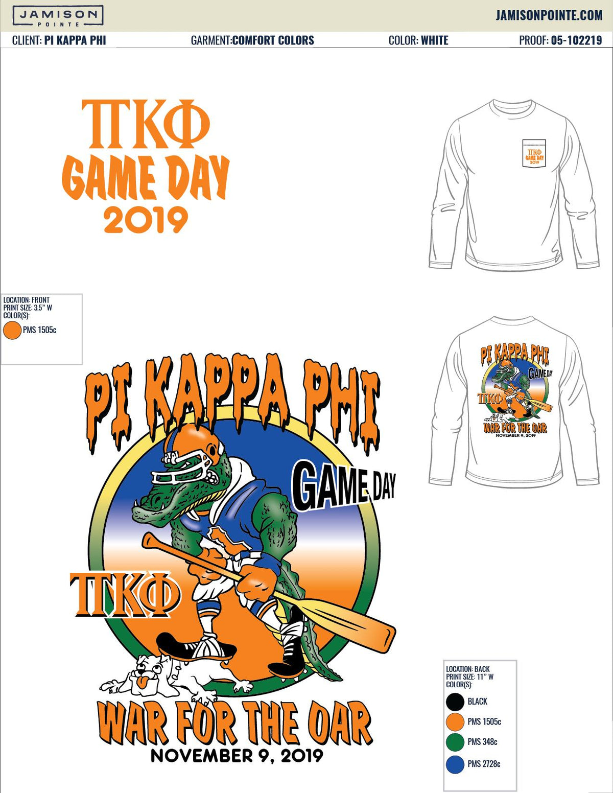 Pi Kappa Phi University of Florida Gameday T-Shirt