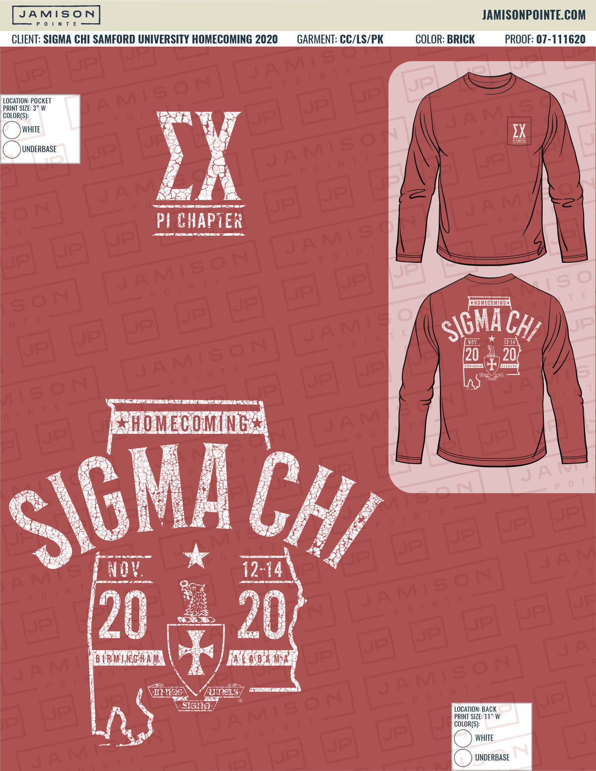 Sigma Chi Samford University Homecoming T-Shirt