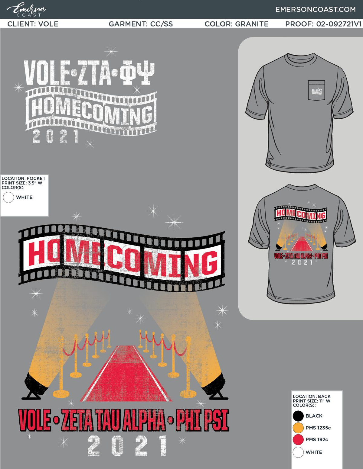 Vole Pennsylvania State University Homecoming T-Shirt