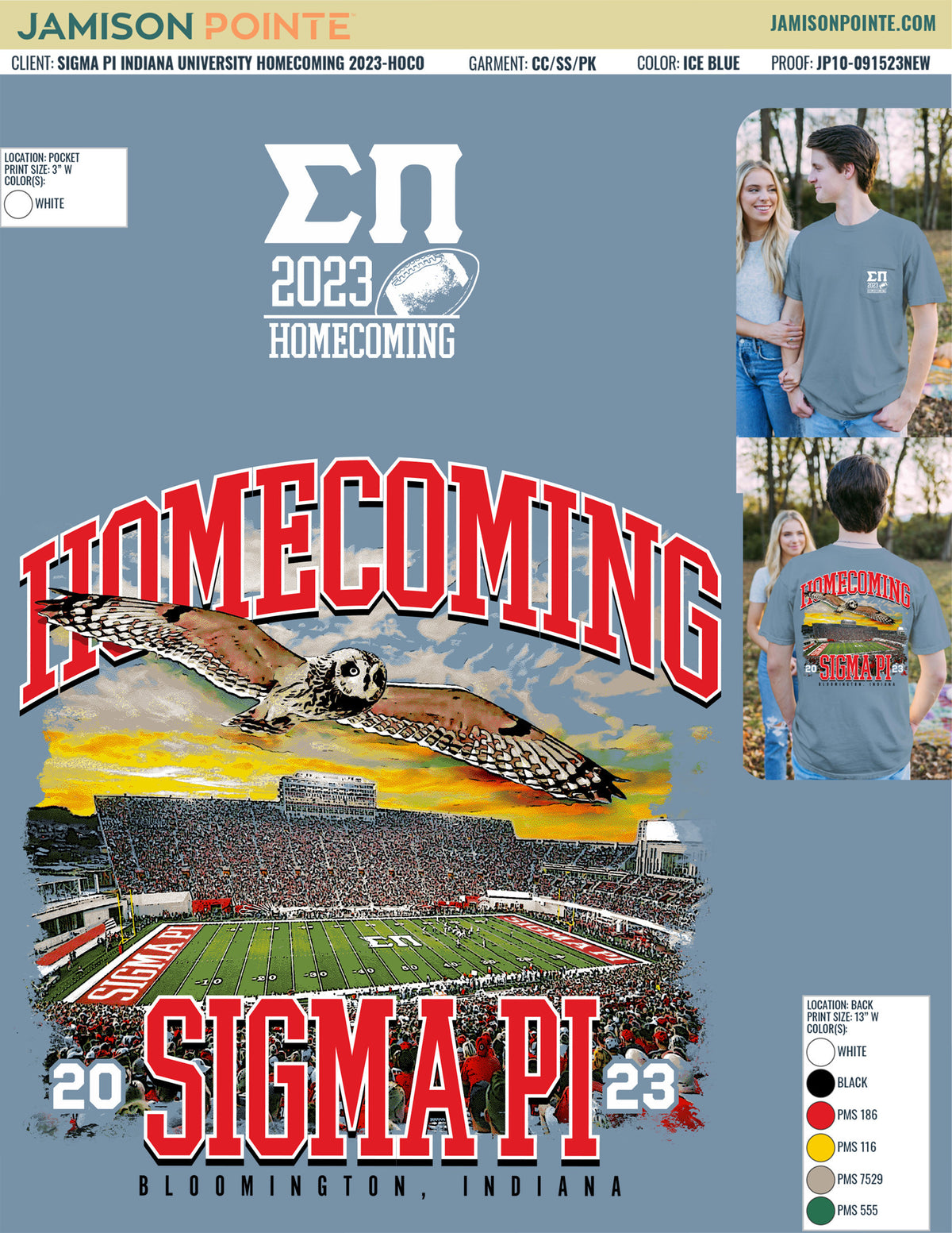 Sigma Pi Indiana University Homecoming T-Shirt