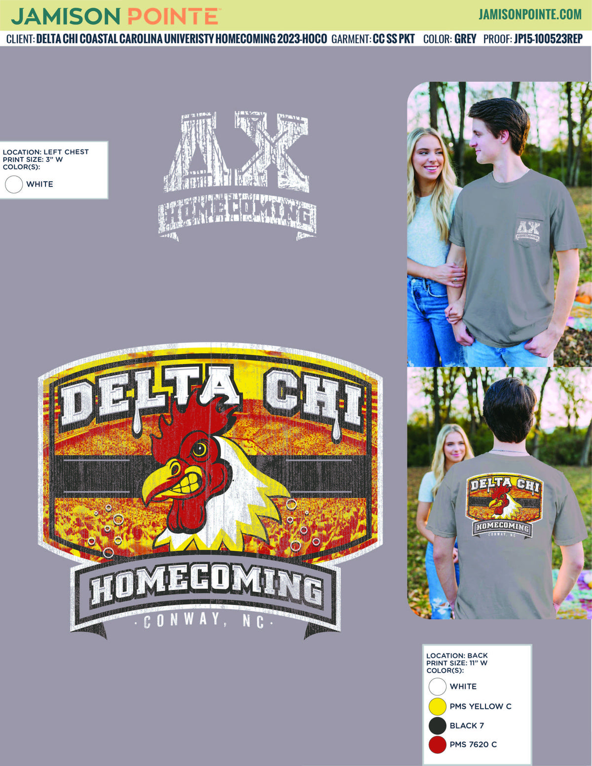 Delta Chi Coastal Carolina University Homecoming T-Shirt