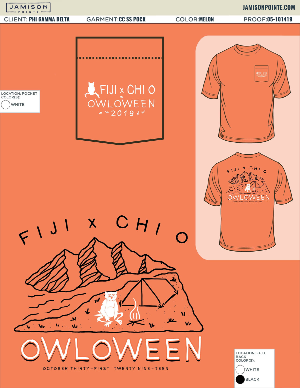 Phi Gamma Delta Western Kentucky University Owloween T-Shirt