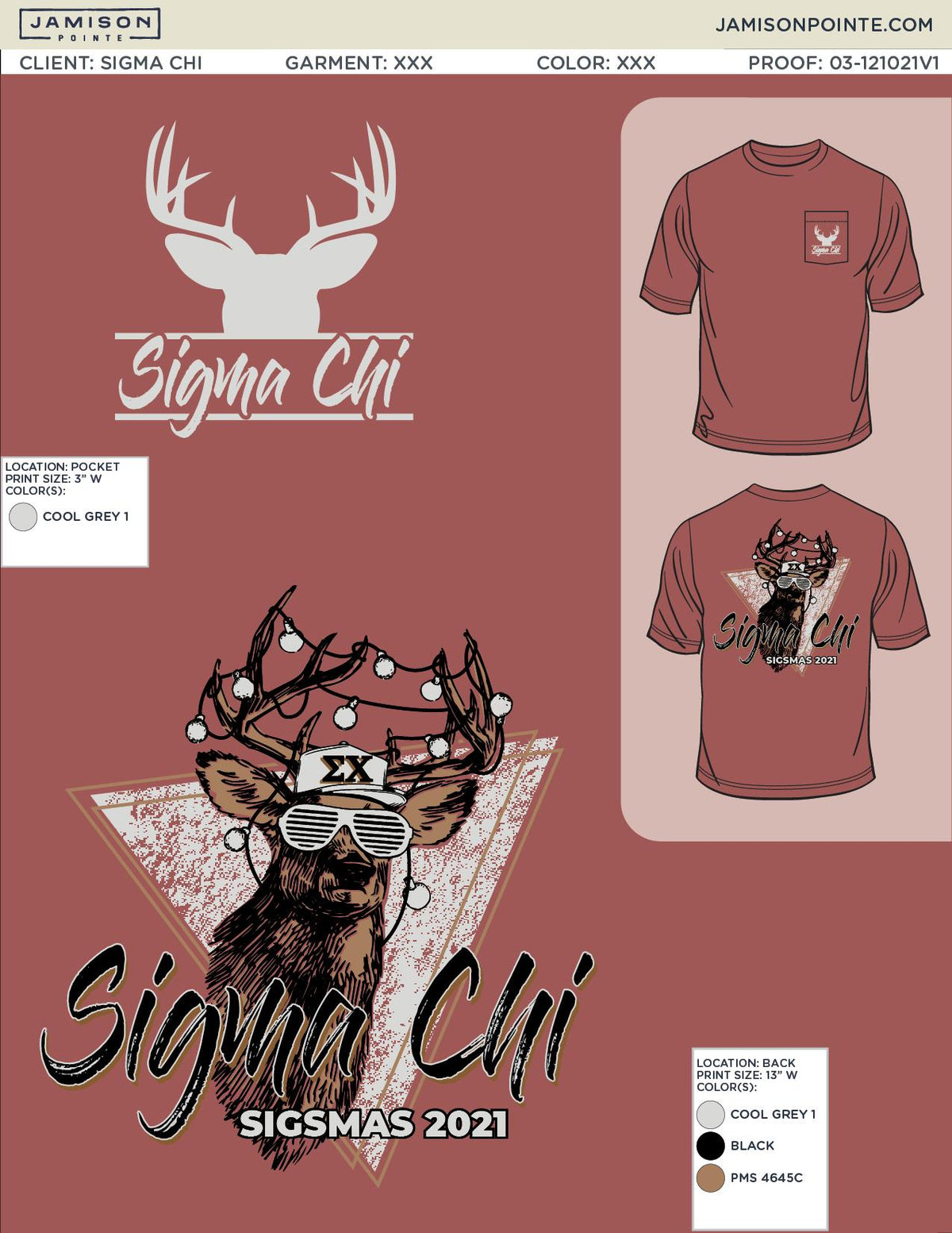 Sigma Chi East Tennessee State University Sigsmas T-Shirt