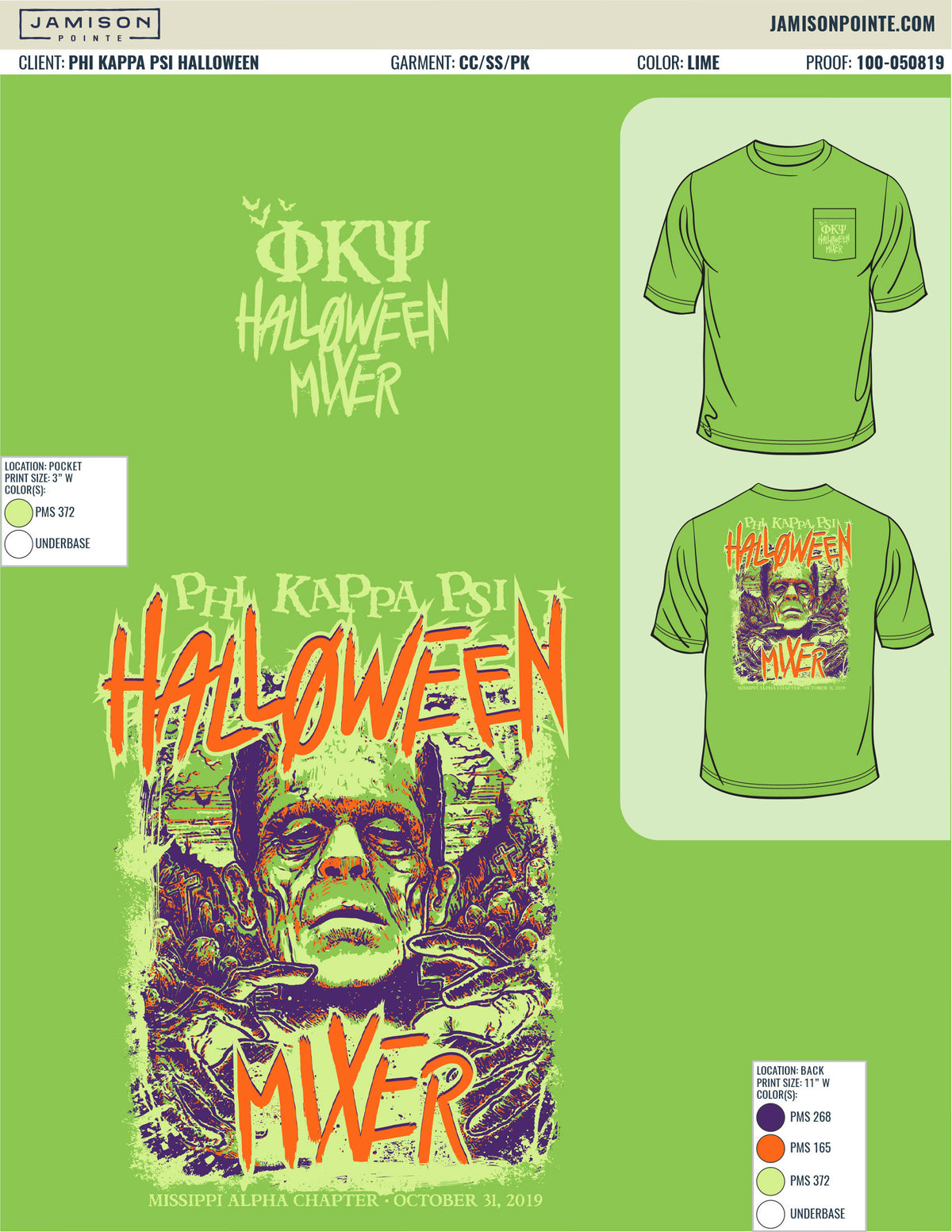 Phi Kappa Psi Halloween Mixer T-Shirt