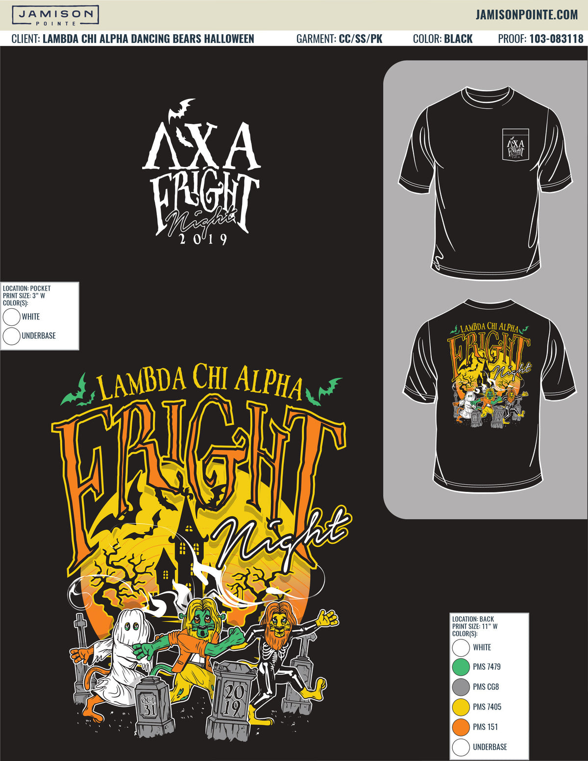Lambda Chi Alpha Dancing Bears T-Shirt