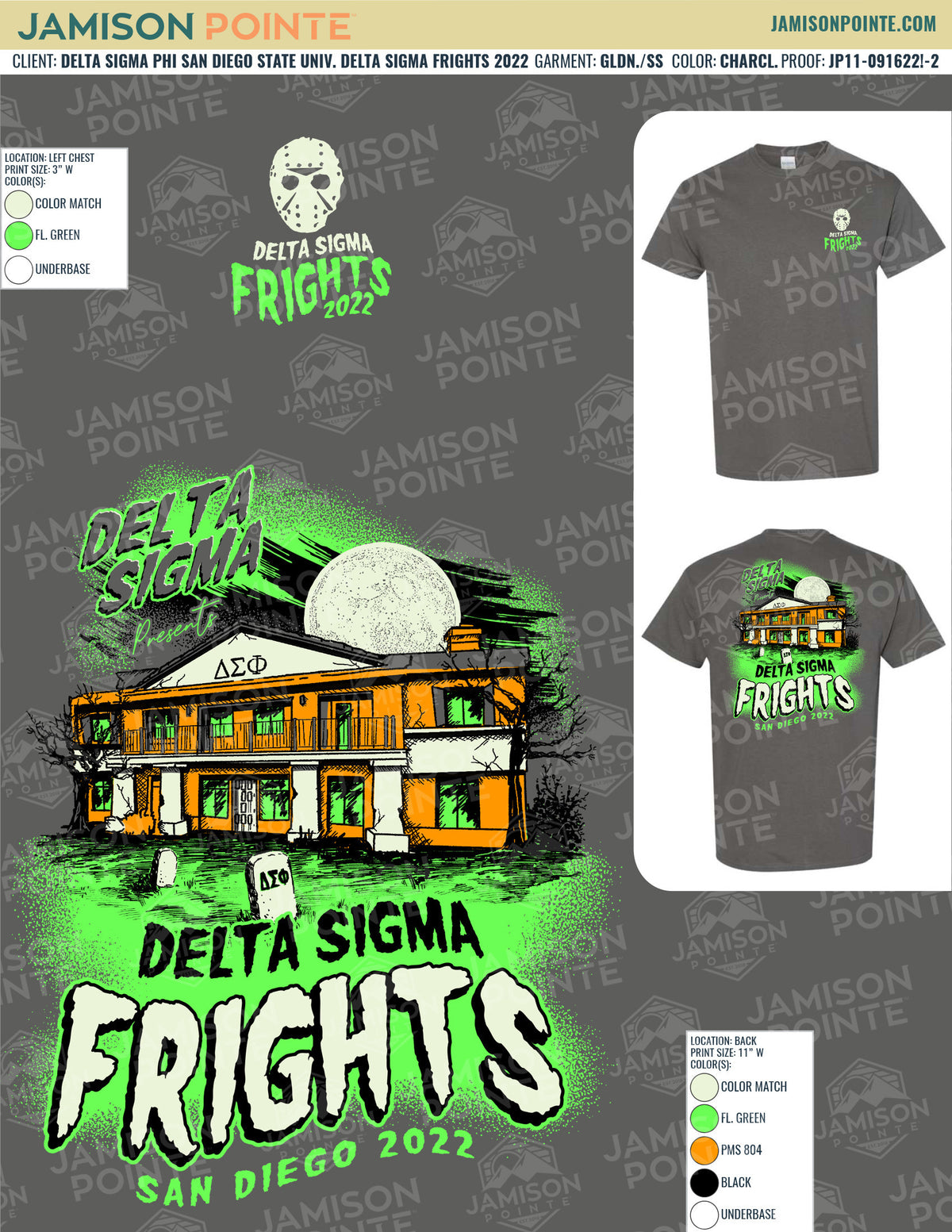 Delta Sigma Phi San Diego State University Delta Sigma Frights T-Shirt