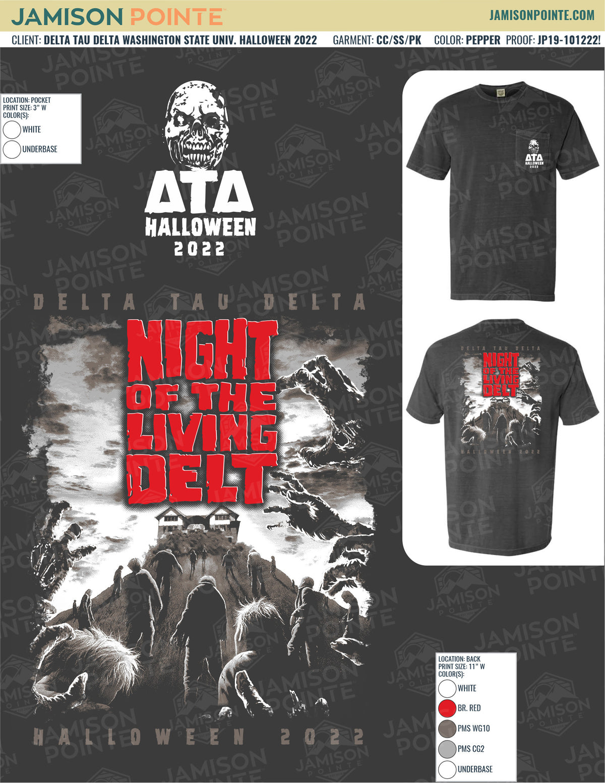 Delta Tau Delta Washington State University Halloween T-Shirt