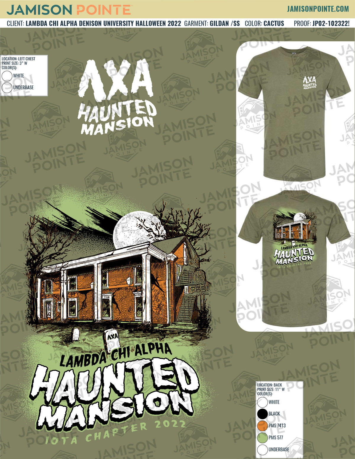Lambda Chi Alpha Denison University Halloween T-Shirt