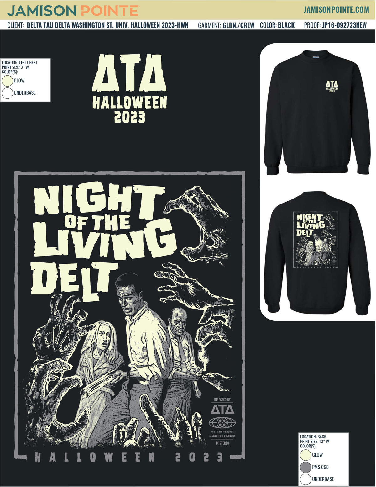 Delta Tau Delta Washington State University Halloween T-Shirt