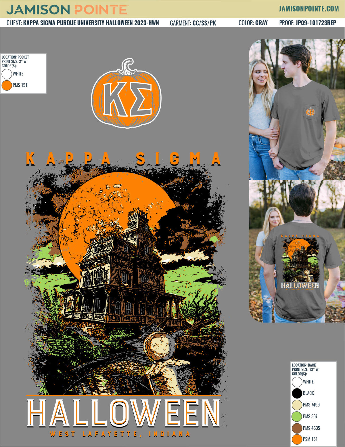 Kappa Sigma Purdue University Halloween T-Shirt