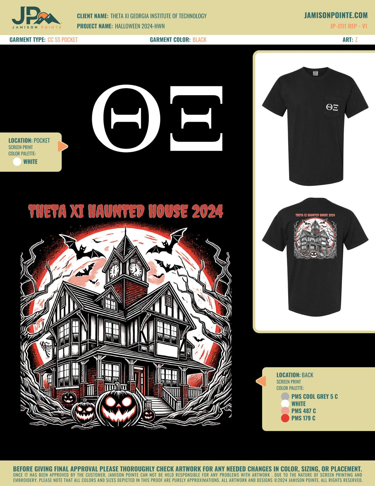 Theta Xi Georgia Institute of Technology T-Shirt