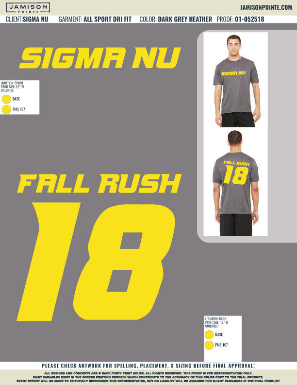Sigma Nu University of Missouri Fall Rush T-Shirt