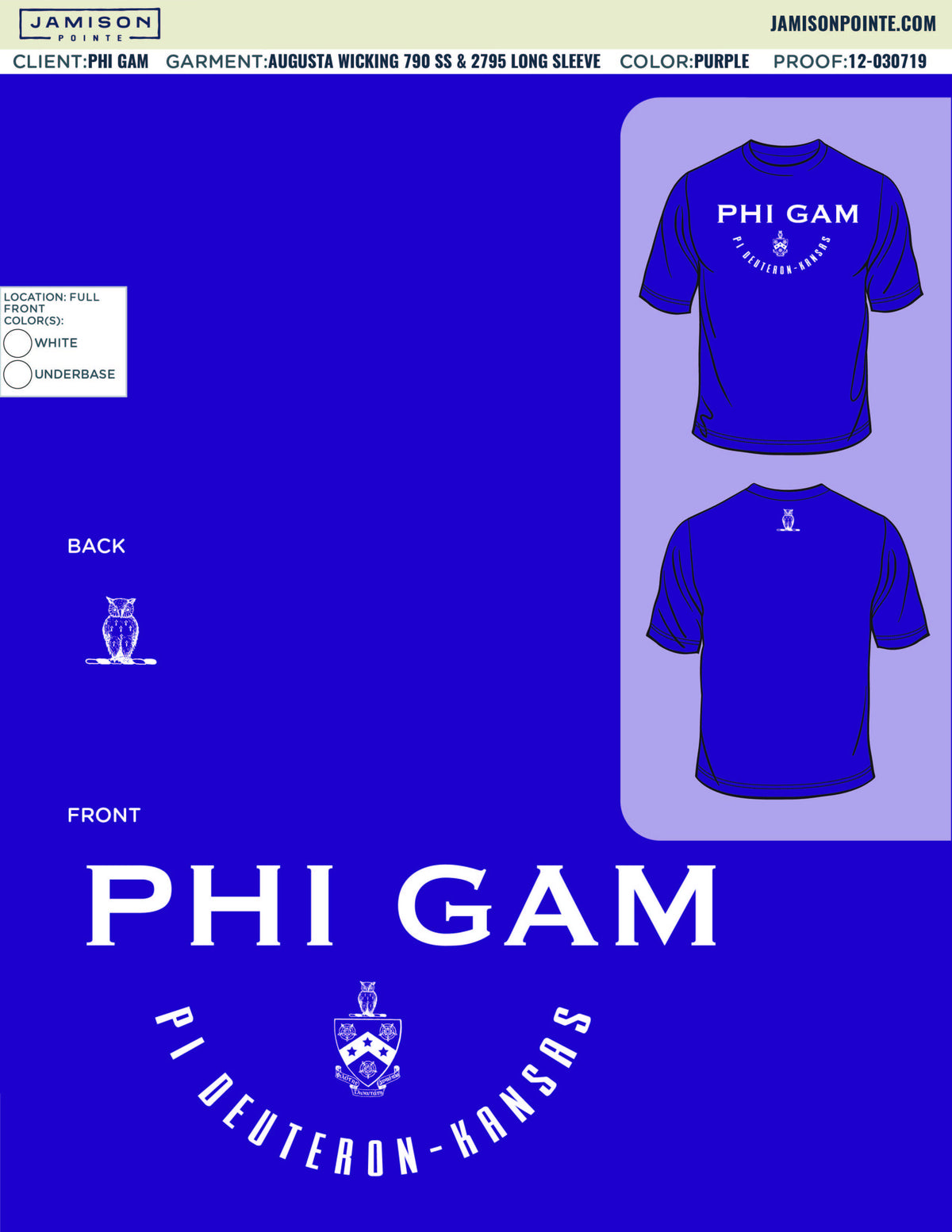 Phi Gamma Delta University of Kansas Jerseys