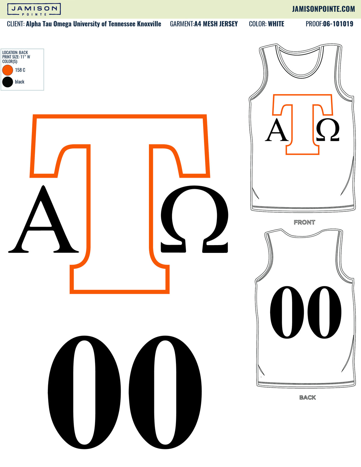 Alpha Tau Omega University of Tennessee Knoxville Jerseys