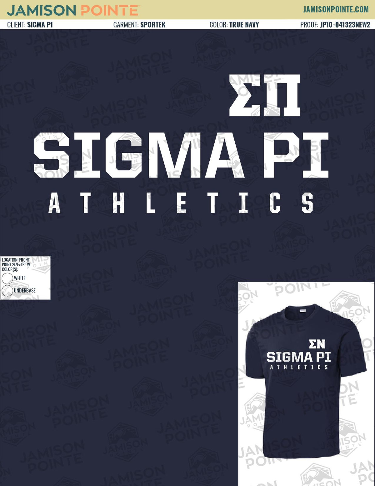 Sigma Pi Penn State University IM T-Shirt