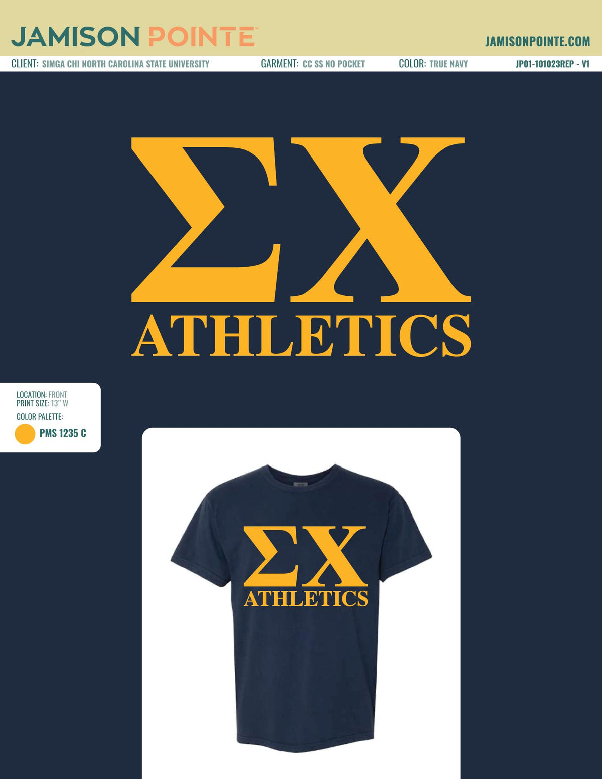 Sigma Chi North Carolina State University Athletics T-Shirt