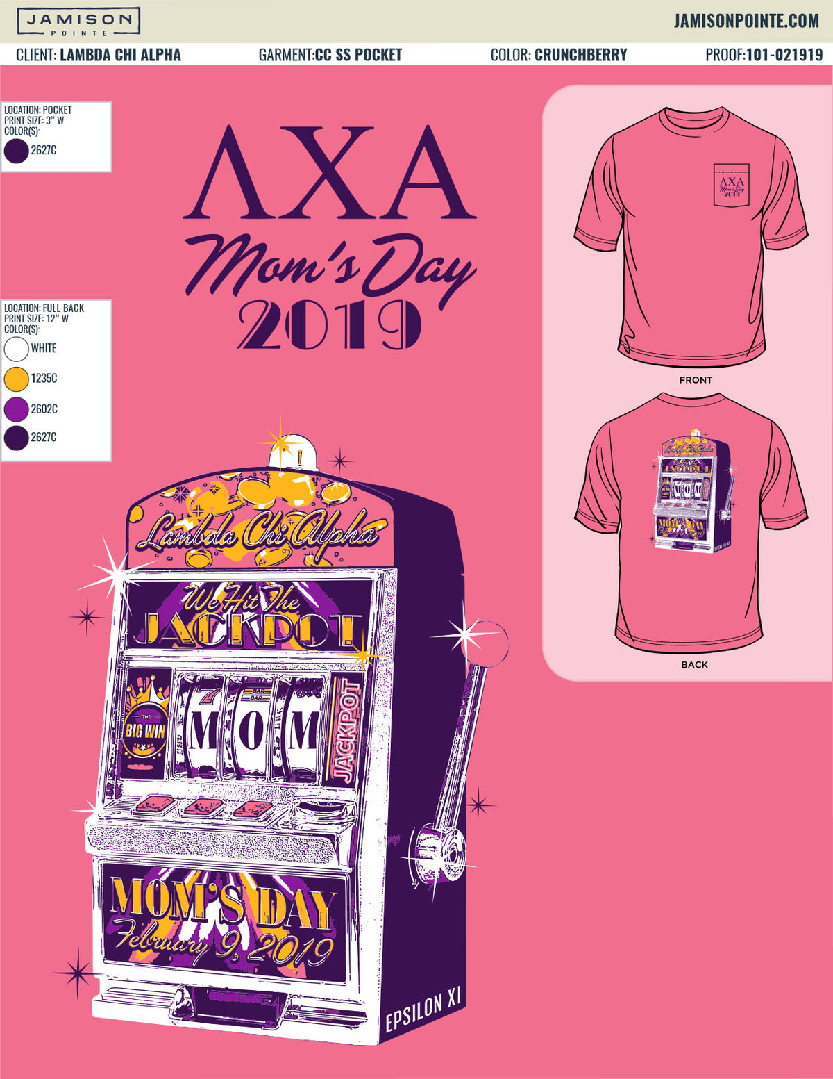 Lambda Chi Alpha Moms Day T-Shirt