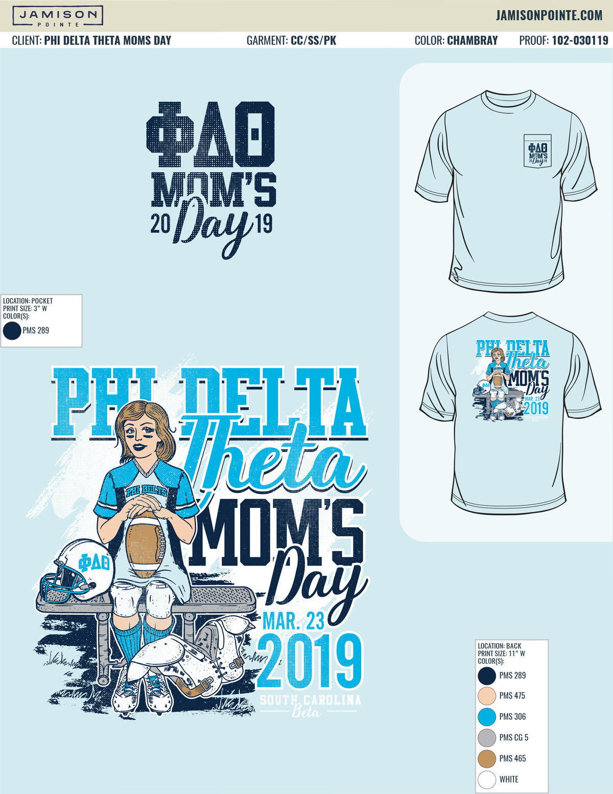 Phi Delta Theta Moms Day T-Shirt