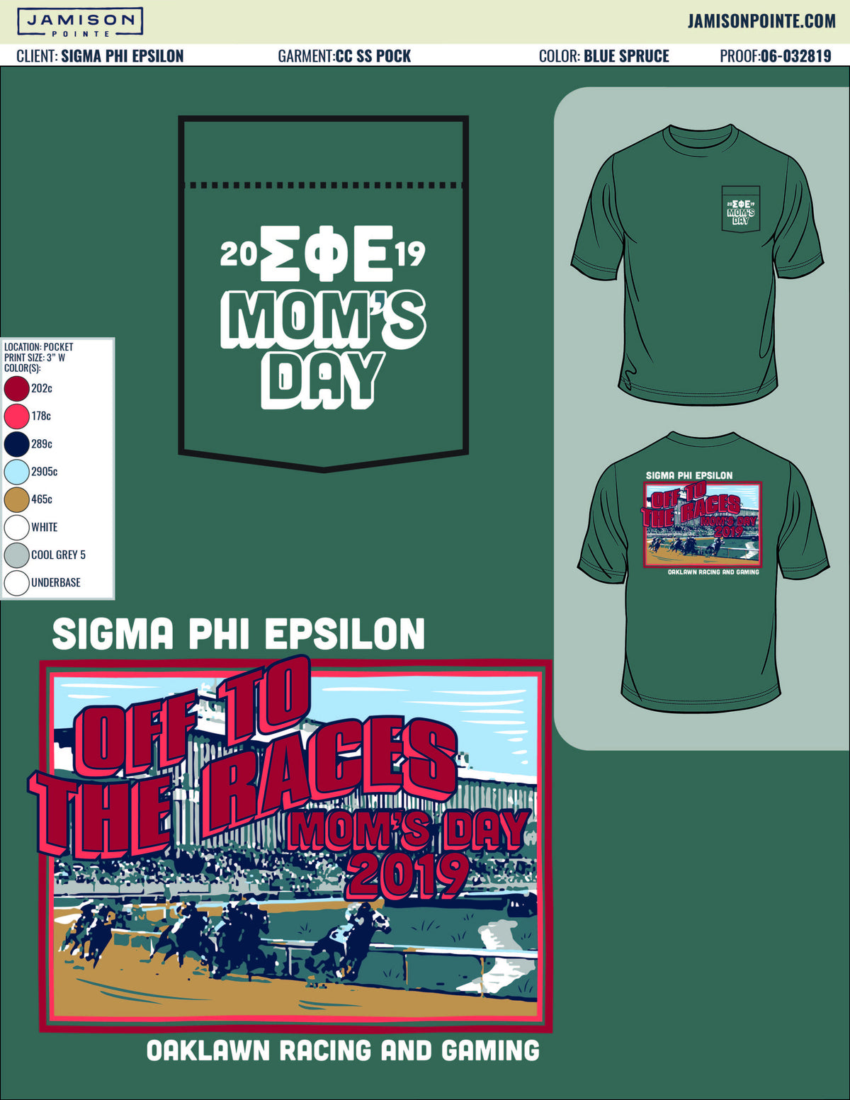 Sigma Phi Epsilon Arkansas Tech University Moms Day T-Shirt