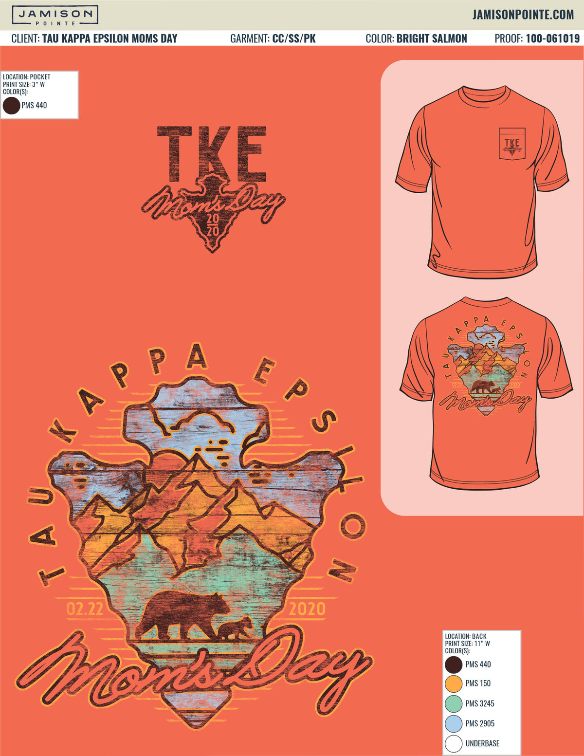 Tau Kappa Epsilon Moms Day T-Shirt