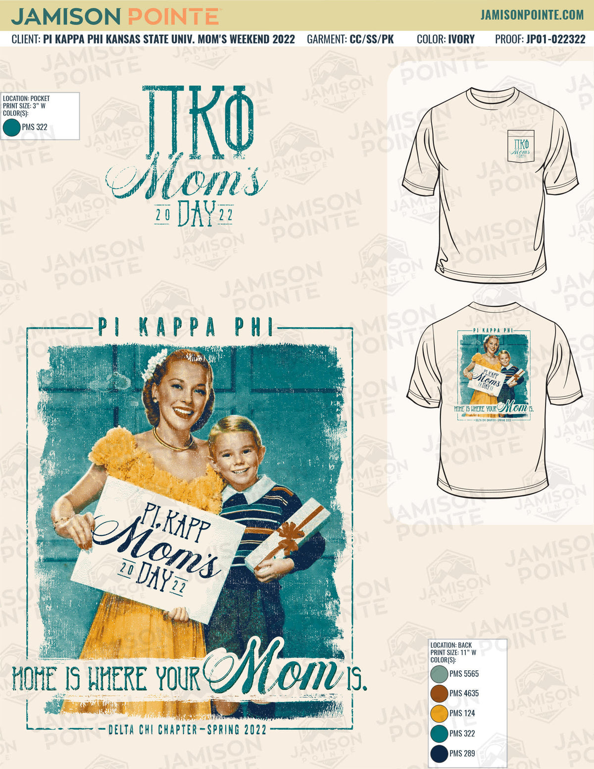 Pi Kappa Phi Kansas State University Mom&#39;s Weekend T-Shirt