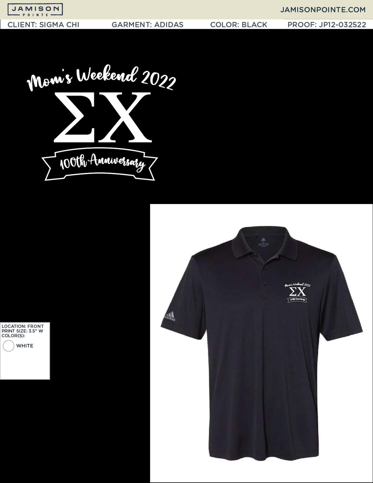 Sigma Chi University of Illinois Mom&#39;s Day Polos