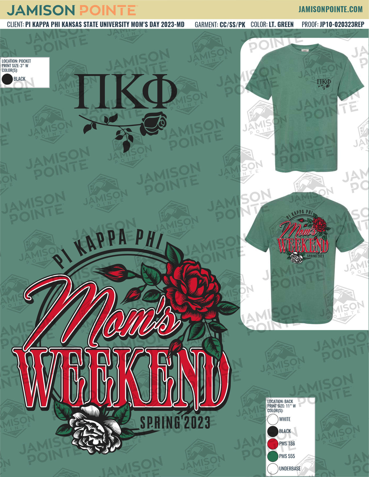 Pi Kappa Phi Kansas State University Mom&#39;s Day T-Shirt