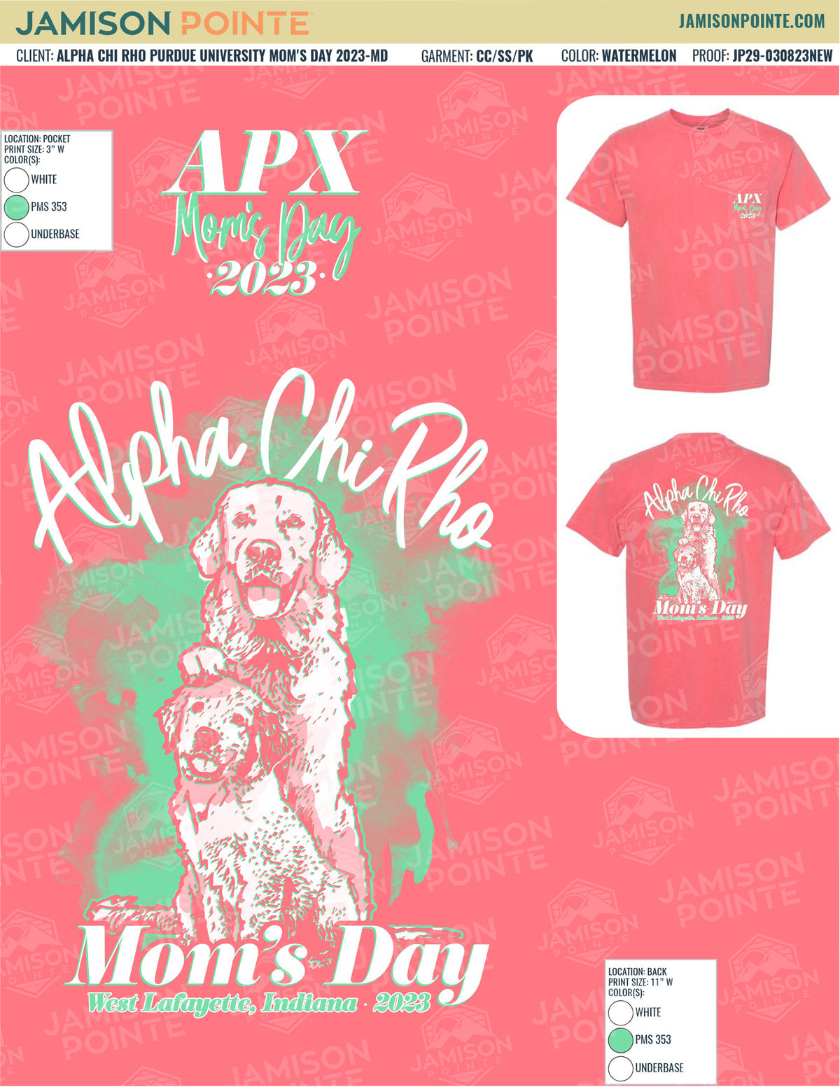 Alpha Chi Rho Purdue University Mom&#39;s Day T-Shirt