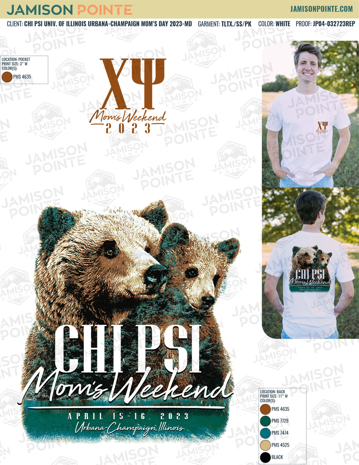 Chi Psi University of Illinois Urbana-Champaign Mom&#39;s Day T-Shirt