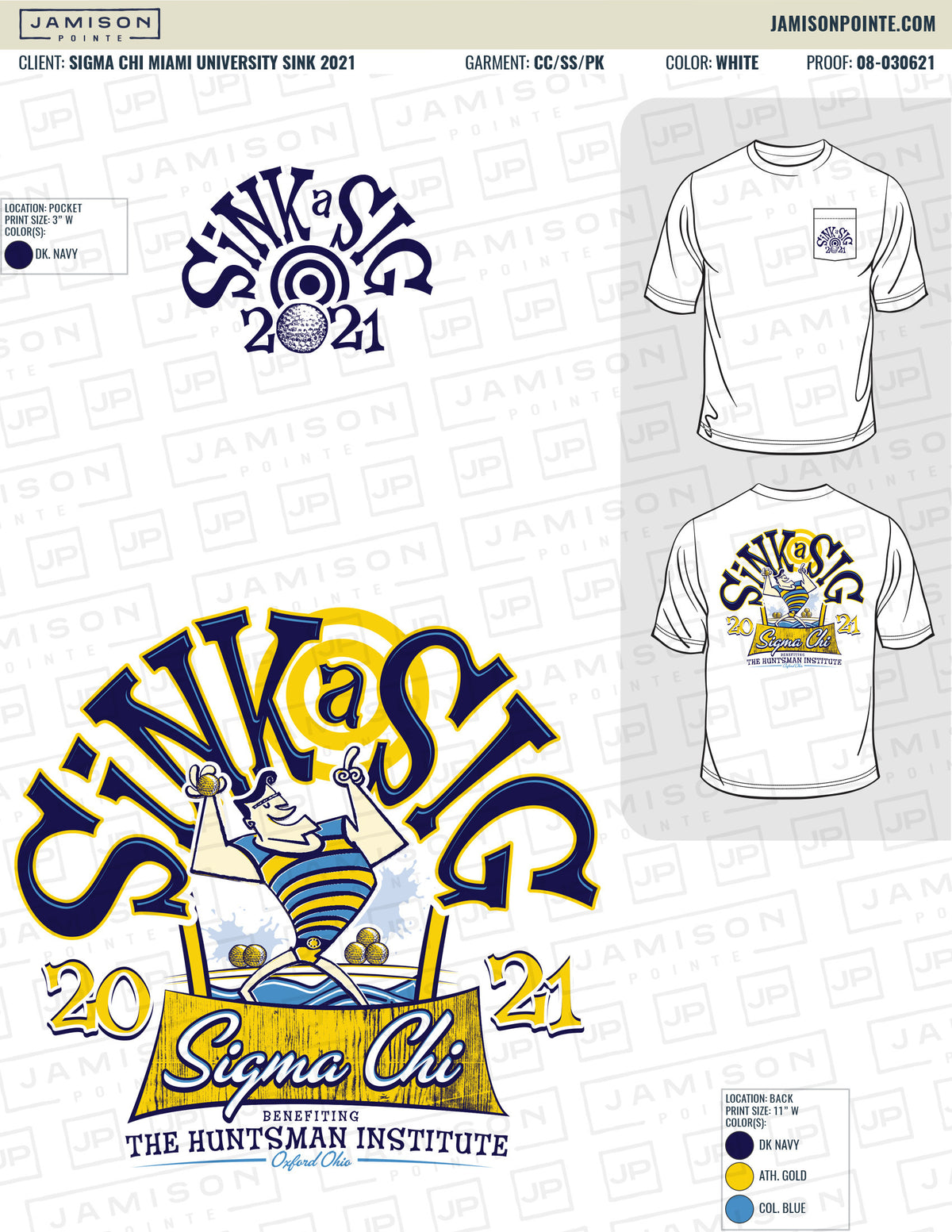 Sigma Chi Miami University Sink T-Shirt