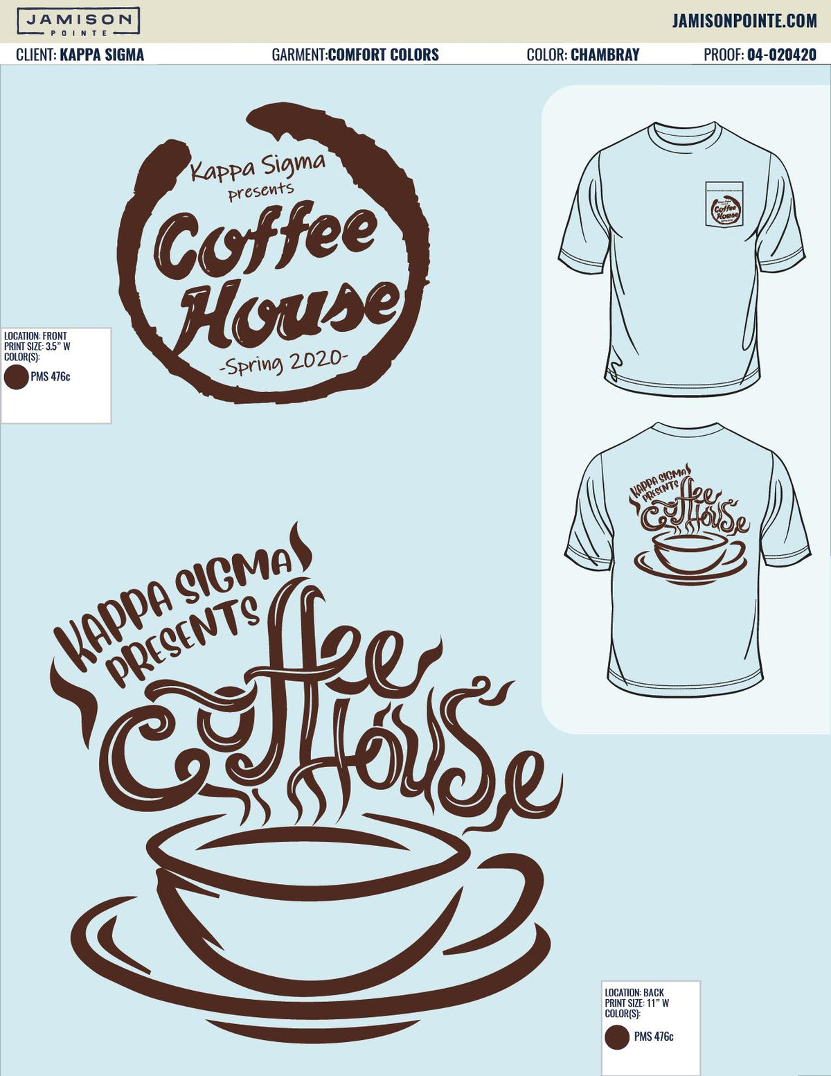 Kappa Sigma Georgia Tech Coffee House T-Shirt